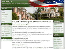 Tablet Screenshot of fortpolkhousing.com